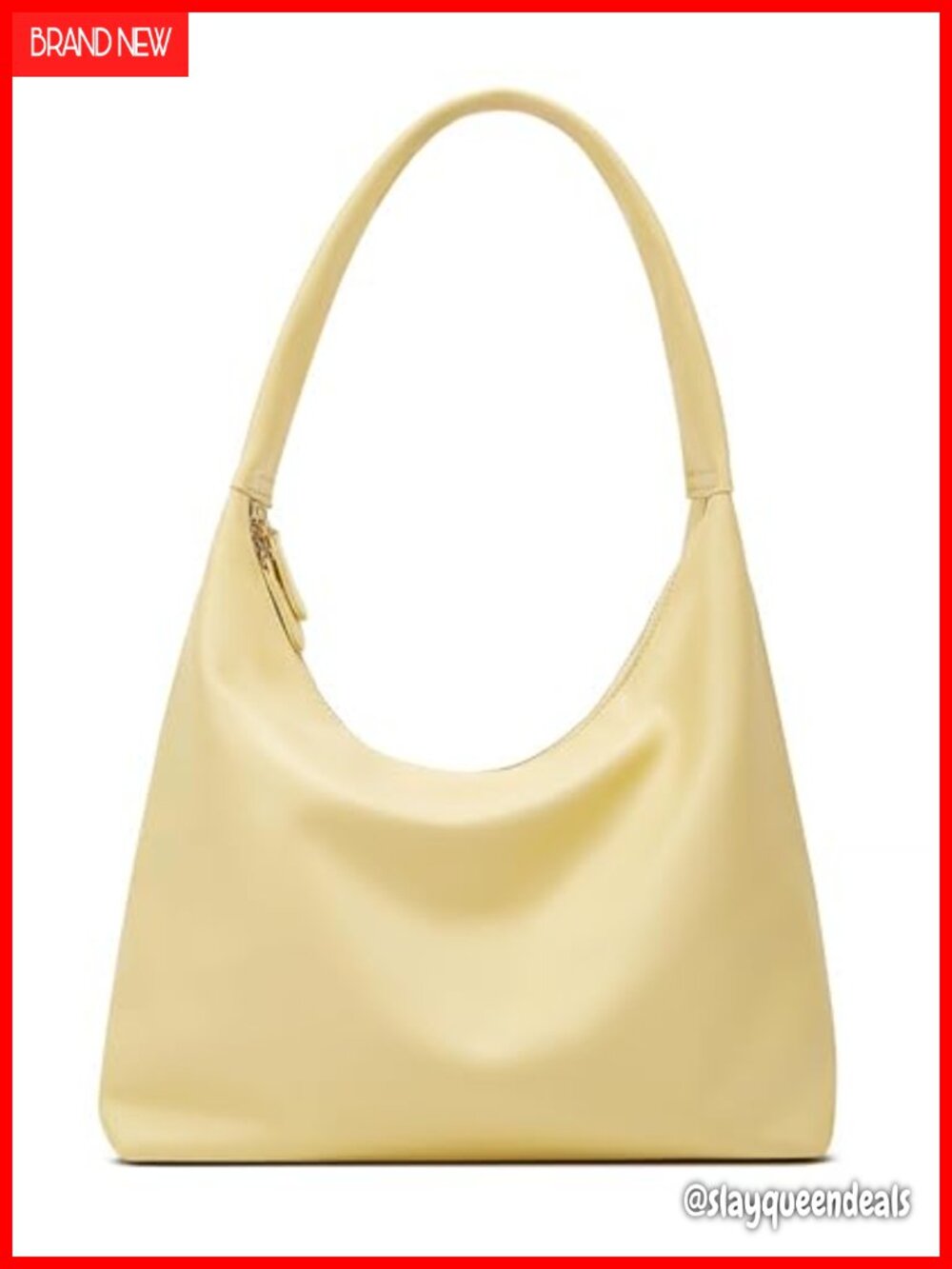 PU Leather Crescent Shoulder Bag Women Hobo Tote Crossbody Retro